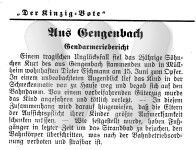 Kurt Eschmann, Zeitungsbericht über Zugunglück, 1950