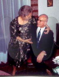 Ilona und Hans Paul in der Wohnung Fasangartengasse 1967