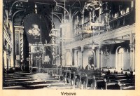 Interior of Synagogue Vrbove in 19th century