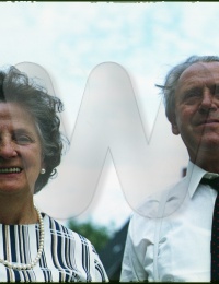 Berta und Anton Auber in Aichhalden, 05.08.1972