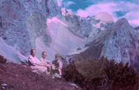 Helmut Paul mit Eltern in den Bergen