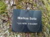 Ruhestätte Markus Seitz im Friedwald Fussbach, an einer Eiche, Baum Nr. 215